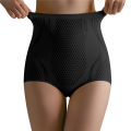 Sales promotion 【Top Picks】Ice Silk Ion Fiber Repair Shaping Women Tummy Control Sculpt Underwear Short High Waisted Body Shaper Briefs Firm Pant Shapewear. 