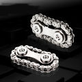 Metal Chain Spinner Fidgets Metal Flywheel Fingertip Gyro Toys Anti Stress DIY Replace Bicycle Chain Spiner Fidget Toys Kids. 
