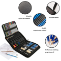 Professional Color Pencil Set for Drawing and Sketch with 72Pcs Graphite Color Pencil Charcoal Rod Tool Zipper Canvas Easy to Use. 
