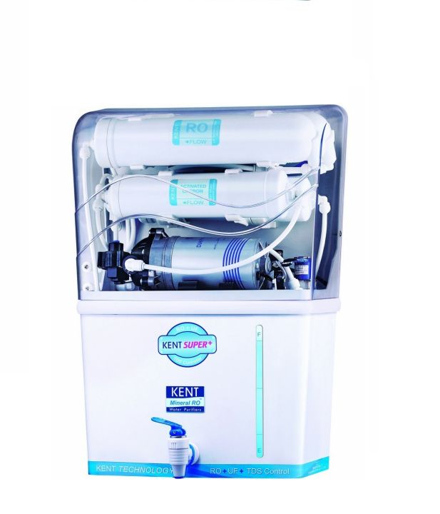 KENT Super Plus RO Water Purifier  Multiple Purification Process | RO + UF + TDS Control | 8L Tank | 15 LPH Flow | White