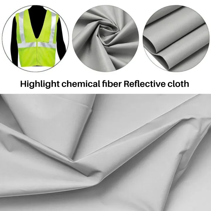 Silver%20Reflective%20Fabric%20Sew%20On%20Cloth%20Material%20Highlight%20Chemical%20Fiber%2039.4inch%20-%20Image%203