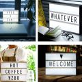 LED Light Up Box Cinematic Message Board Decor. 
