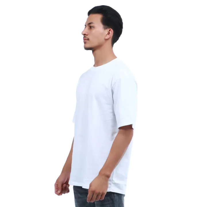 White%20Color%20Cotton%20Round%20Neck%20Half%20Sleeve%20Plain%20T-Shirt%20For%20Men%20-%20Image%205