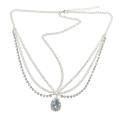 Pendant headwear Exquisite Bohemian-inspired European style Eyebrow pendant American design National-themed Water drop head chain for Wedding ceremony Formal occasions Bridal party Evening events. 