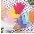 2 Piece Bath Glove Wash Skin Massage Shower Scrub Scrubber Bath Brush, Premium Exfoliating Gloves. 