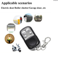 WeihonghunfeiFifty percent discount Metal Push Button Remote Control Transmitter ABCD / Lock Unlock 4Button 433MHz Universal 4 Buttons Garage Door Opener Remote. 
