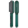 Fast Heating Hair Straightener Brush - Digital Display 9 Temp Settings, Anti Scald Ceramic Hair Iron Straightene. 