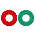 ICQURBT 24 Pieces Battery Terminal Anti Corrosion Washers Fiber Battery Terminal Protector, 6 Red and 6 Green. 
