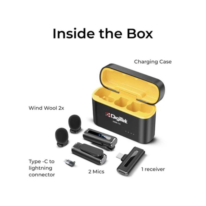 Digitek%C2%AE%20DWM-114%202-in-1%20Wireless%20Mic,%20360%C2%B0%20Sound,%20Noise%20Reduction,%2040m%20Range,%206.6Hr%20Battery%20-%20Image%202