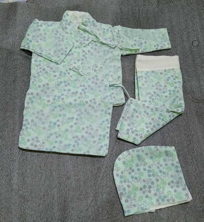 Baby Malmal Cotton Cholo Bhoto Surwal & Topi Set 0-12m | Daraz.com.np