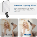 7 Mode 60 LED Selfie Fill Light, 2200mAh Rechargeable Cell for Phone Light, Portable Clip-on Design for Phone/Tablet/Laptop. 