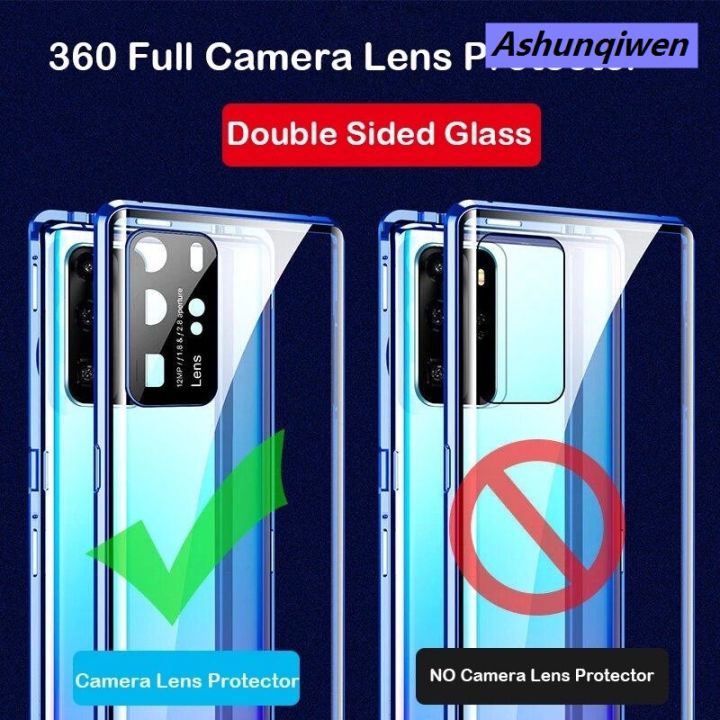 Ashunqiwen%20Camera%20Protection%20CaseFor%20Samsung%20Galaxy%20S24%20Ultra%20Plus%20S23FE%20S23%20Plus%20S23%20Ultra%20Samsung%20S%2023%20S23Plus%20S%2023+%20S%2023%205G%20Double%20Sided%20Glass%20Casing%20Flip%20Phone%20Case%20Magnet%20Metal%20Bumper%20Full%20360%C2%B0%20Protection%20Hard%20Cases%20Cover%20-%20Image%204