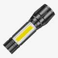 Mini Rechargable LED Tactical Powerful Zoomable Flashlight. 
