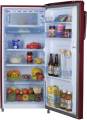 Haier 185L 2 Star Direct Cool Single Door Refrigerator(HRD-2052BRB, Red Steel). 