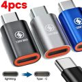 Wenefang 4/1Pcs PD 120W Super Fast Charging Mobile Phone Adapters for iOS Female To Type C Male Converters Suitable for iPhone 15 Pro. 