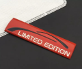 Limited Edition 3D Emblem Stickers Metal Car Stickers (Red). 