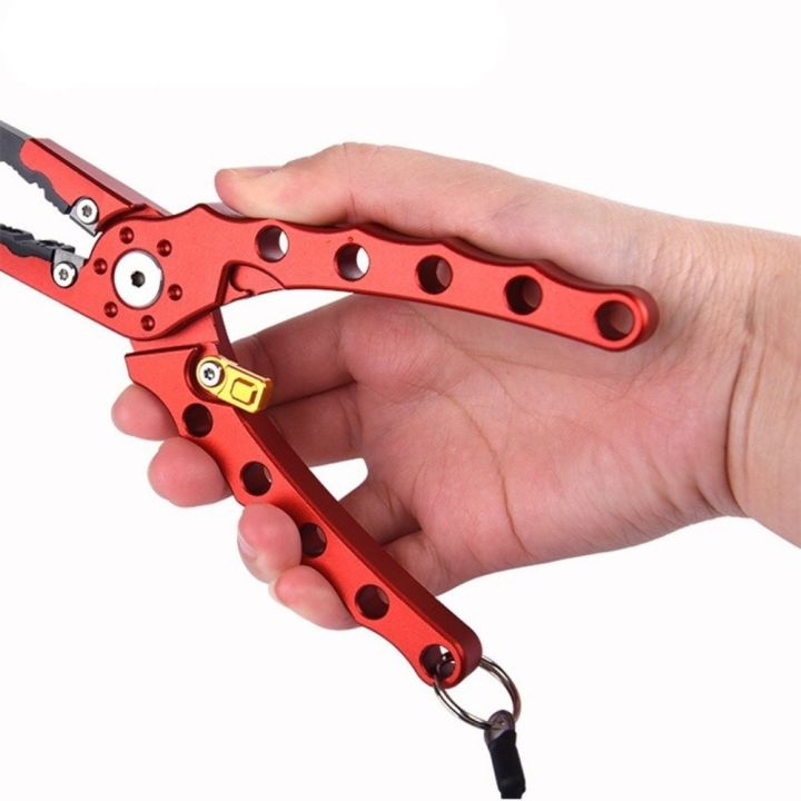 New%207.3%20Inch%20Lure%20Pliers%20Aluminum%20Alloy%20Side%20Cutters%20Fish%20Controller%20with%20Lock%20Sea%20Fishing%20Top%20Ring%20Control%20Pliers%20-%20Image%208