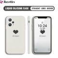 Jizetin for Realme 9 Pro / OnePlus Nord CE 2 Lite 5G Back Cover Be Loved Multicolor Square Soft Liquid Silicone Phone Case. 