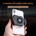 Mobile Phone Cooler Portable Portable Portable Handheld Portable Radiator Black Abs White One Size. 