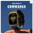 Fire-Boltt Commando 1.95 AMOLED, 123 sports modes, and Bluetooth calling Smartwatch  (Active Black Strap, Free Size). 