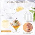 ARELENE 80 Pack Plastic Glasses Disposable Cocktail Glasses 5 Oz Plastic Cocktail Glasses,Ice Cream Dessert Cups. 