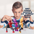 4PCS Cartoon Puzzle Suction Cup Parent-Child Interactive Decompression Toy with Light. 