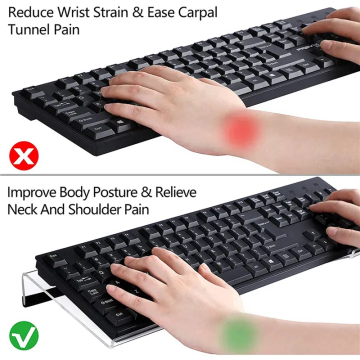 NAMUNY%202X%20Acrylic%20Keyboard%20Holder,%20Tilted%20Computer%20Keyboard%20Holder%20Clear%20Keyboard%20Stand%20for%20Ergonomic%20Typing%20Office%20Desk%20B%20-%20Image%205