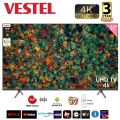 VESTEL 55"  Smart 4K LED TV | 3 Year Warranty| Free Wall mount | IPS Panel | Dolby Sound | Android 12.0 | 55 Inch Smart 4K Television. 