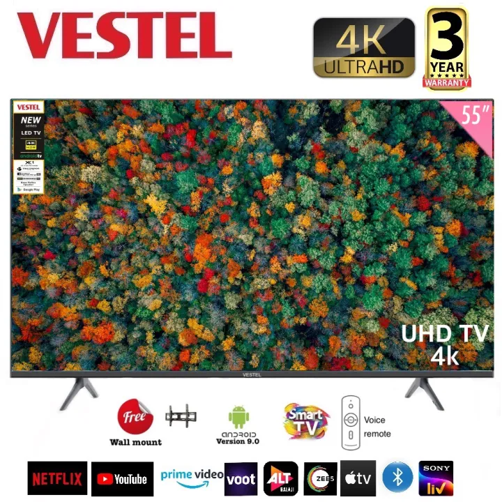 VESTEL%2055"%20%20Smart%204K%20LED%20TV%20%7C%203%20Year%20Warranty%7C%20Free%20Wall%20mount%20%7C%20IPS%20Panel%20%7C%20Dolby%20Sound%20%7C%20Android%2012.0%20%7C%2055%20Inch%20Smart%204K%20Television%20-%20Image%202