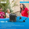 Ahuja NBA-15 Portable Rechargeable Neckband PA System. 