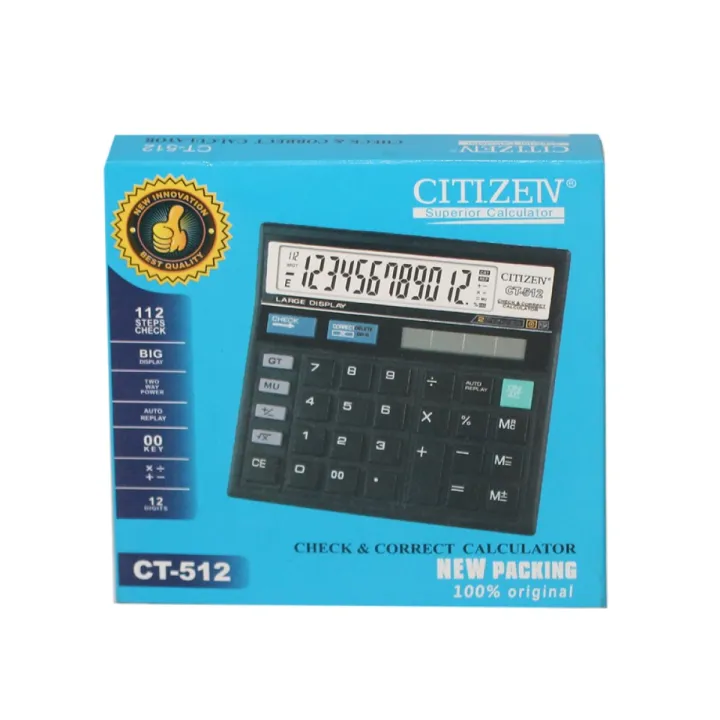 Citizen%20CT-512%20Check%20&%20Correct%20New%20Version%20Desk%20Calculator%20-%20Image%204