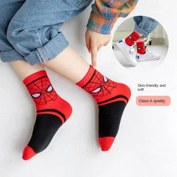aby%20Sos%20Spiderman%20Cartoon%20Anime%20ero%20Cotton%20o%20ube%20Sos%20Children%20Autumn%20Winter%20ids%20Sos%205%20pairs%20or%20andom%201pair%20-%20Image%202