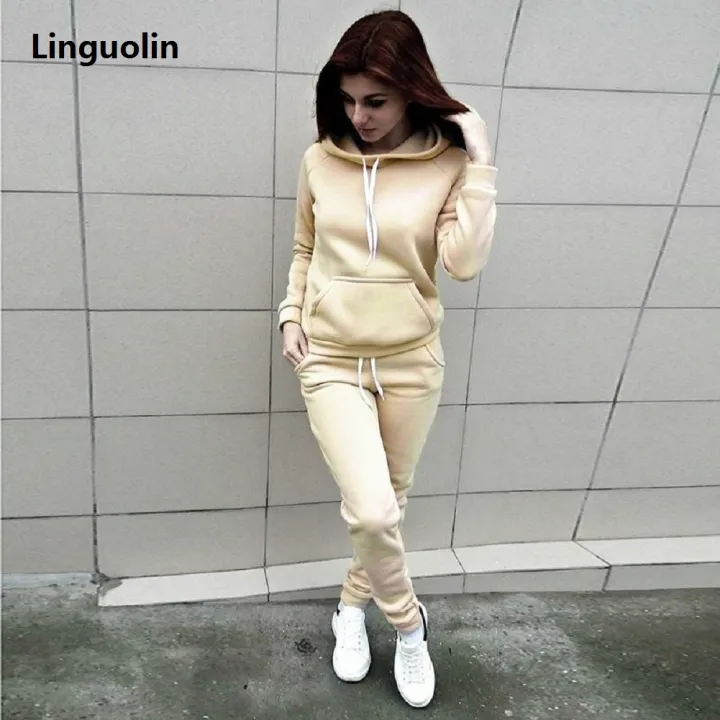 Linguolin%20Casual%20Tracksuit%20Women's%20Clothing%20Two-piece%20Tracksuit%20Plus%20Size%20Sets%20Warm%20suit%20for%20women%20Workout%20Set%20Top%20Pants%20-%20Image%207