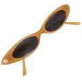 Small Sunglasses Women Cool Cat eyes Glasses UV400 Yellow. 