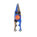 New Aluminum Alloy Fishing Pliers Scissors Gold Black Blue Multi Functional Fishing Line Cutter Pliers Fishing Hook Remover Fishing. 