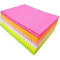 KitabKalam Lined Sticky Notes Pads 4*6 inch (5 Bright Assorted Colors). 