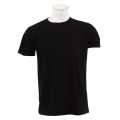 Black Cotton Round Neck Half Sleeve Plain T-Shirt For Men. 