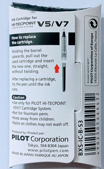 Pilot%20Pen%20Ink%20Cartridge%20For%20Hi%20Tecpoint%20v5/V7%20Set%20Of%203%20Pocket%20-%20Image%203