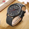 MINI FOCUS Luxury Genuine Leather  Strap Waterproof Fashion Casual Business Wrist Watch. 