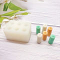 3D Candle Silicon Mold Handmade Diy Mini Cylinder Soap Candle Mould Candle Aroma ZHIXING. 