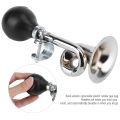 Durable Classic Bike Horn Iron + Plastic Squeeze Operation Cycling Hooter Super Loud Bicycle Bell Cycling Use. 