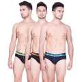 Lux Cozi Men's Cotton Brief Underwear (Pack of 3) (Color & Prints May Vary). 