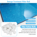 Swimming Pools Filter Balls Portable Wet Dry Cotton Canister Clean Fish Tank Filter Material Water Purification Fiber 200g. 
