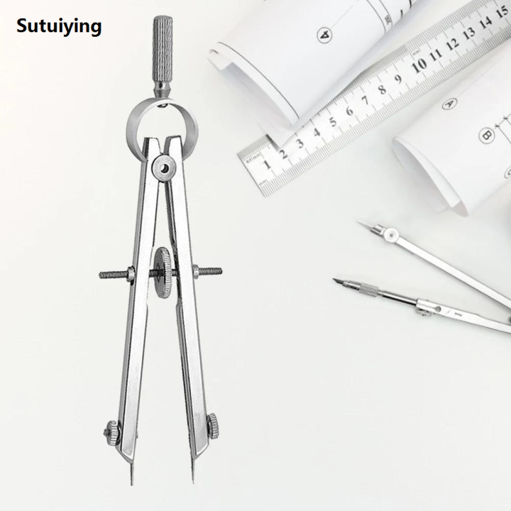 Sutuiying%201/2pcs%20Multifunction%20Bow%20Divider%20Spring%20Compasses%20Portable%20Engineering%20Compasses%20Drawing%20Tool%20-%20Image%203
