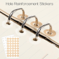 800 Pcs Paper Hole Reinforcement, 1/4 Inch (Kraft and Transparent). 