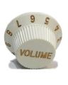 White Volume Control Knob. 
