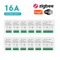 Bizzy 16A Tuya Wifi /Zigbee 3.0 Mini Smart DIY Switch 2 Way Control Smart Home Relay Automation Breaker Works With Alexa Google Home. 