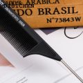 DISICHEN 【2025 Version】 1PCs 220x28x4mm Black Fine-tooth Metal Pin Anti-static Hair Style Rat Tail Comb Hairdressers Hair Styling Tool For Beauty New. 