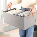 Large Foldable Fabric Storage Basket w/Handles - Closet Organizer Bins. 