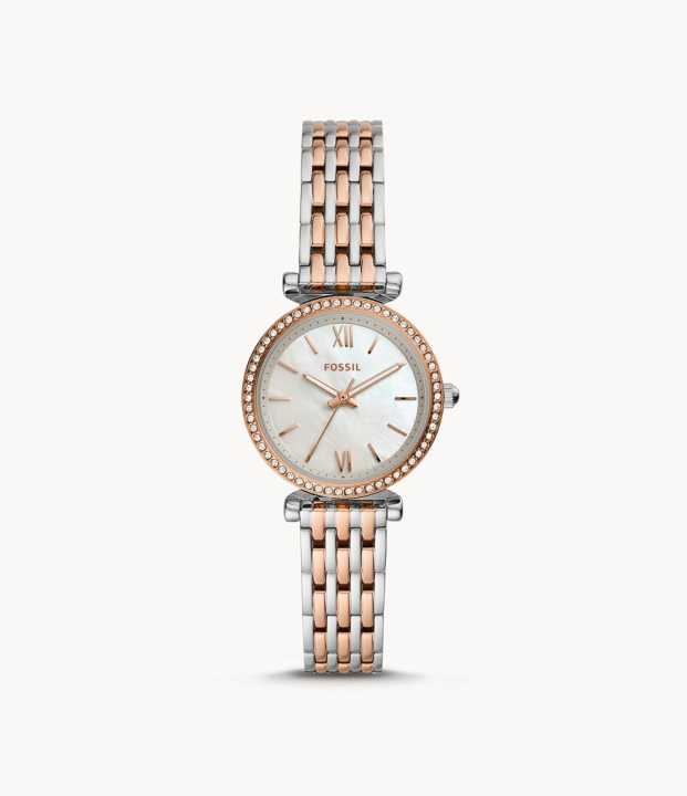Fossil Carlie Mini Two Tone Watch ES4649 For Women